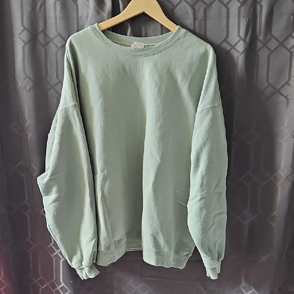 Hanes Men's Light Green Crewneck Sweater Size 3XL